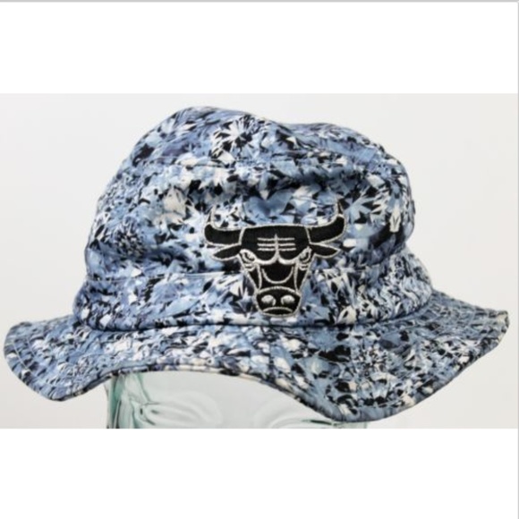 adidas Other - Adidas NBA Chicago Bulls Diamond Blue Bucket Hat L
